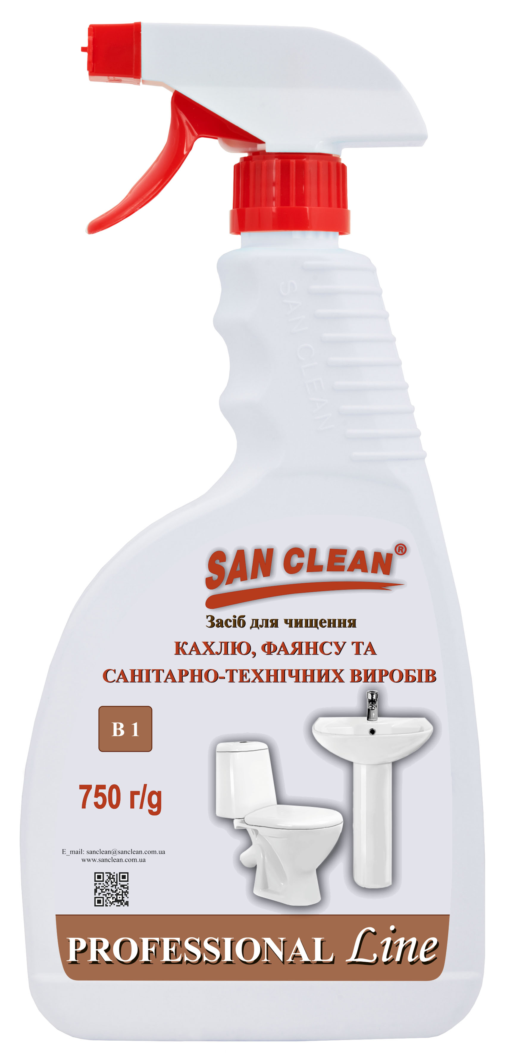 Средство для чистки кафеля, фаянса и санитарно-технических изделий